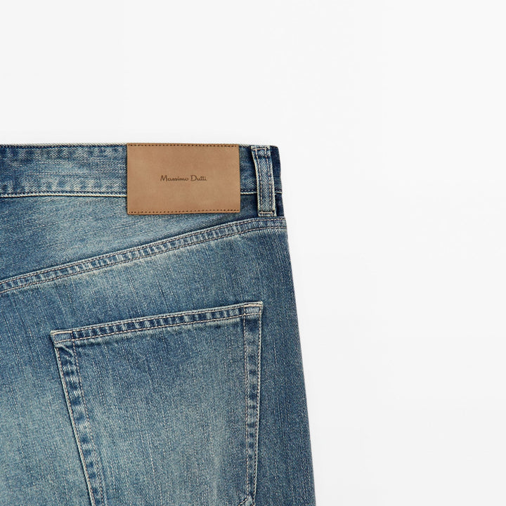 Moudda Massimo Dutti - Pantalon jean vintage selvedge coupe fuselée - Tunisie 7