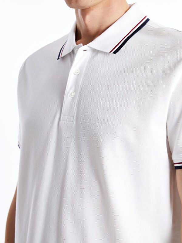 Moudda LC Waikiki - T-shirt col polo basique manches courtes en jersey pour Homme - Tunisie 3