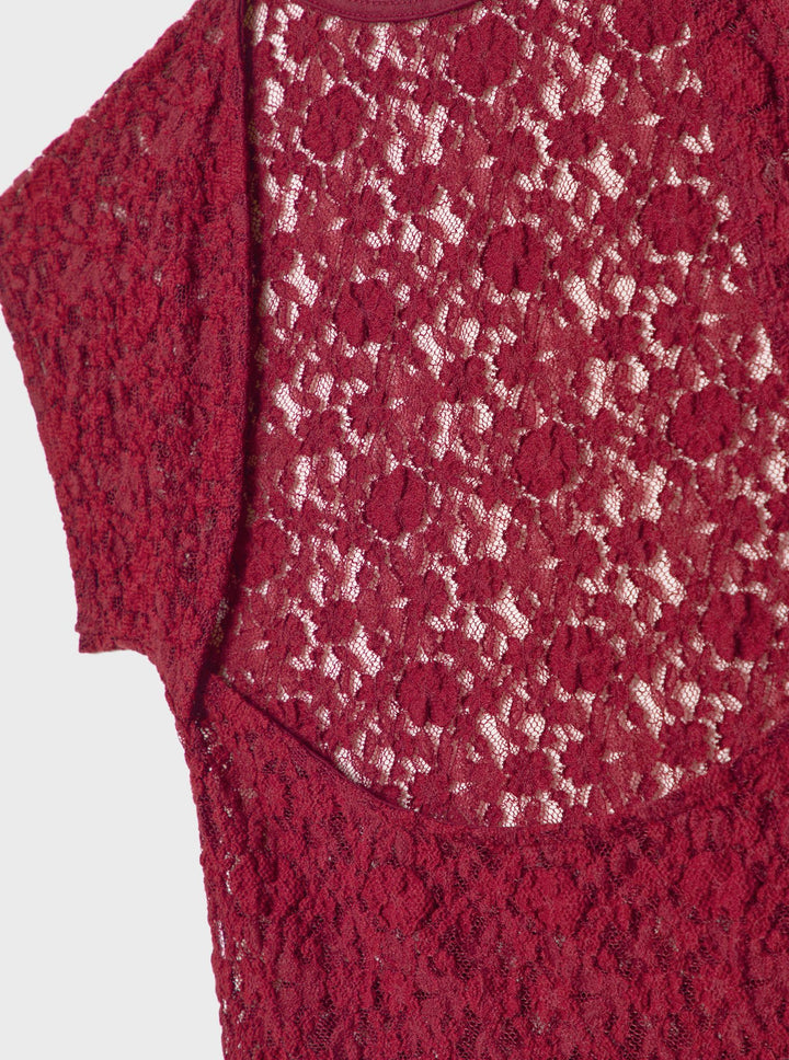 Moudda STRADIVARIUS - T-Shirt Mini Manches Dos Nu en Dentelle - Tunisie 4