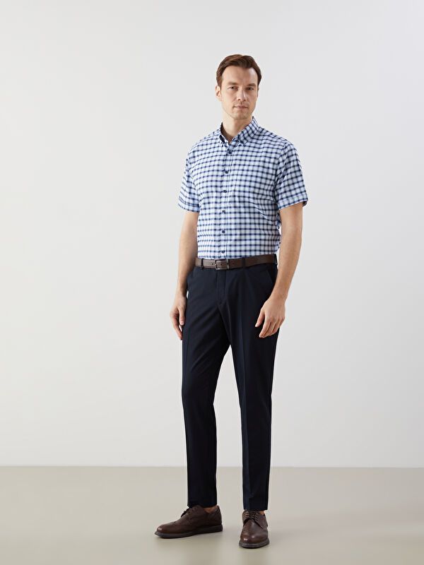 Moudda LC Waikiki - Chemise à carreaux manches courtes en tissu tissé pour Homme - Tunisie 2