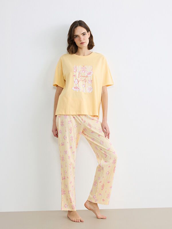 Moudda LC Waikiki - Pyjama manches courtes en jersey pour Femme - Tunisie 2