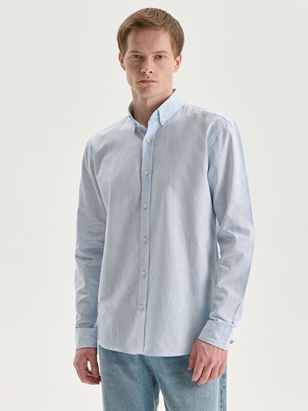 Moudda LC Waikiki - Chemise tissée à manches longues pour Hommes - Tunisie 1