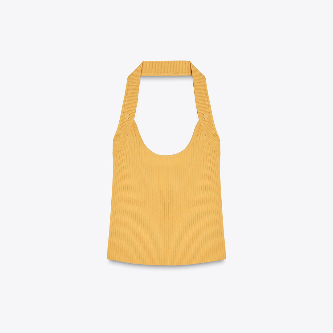 Moudda ZARA - Top Halter - Côtes, Snaps & Tricot - Tunisie 1