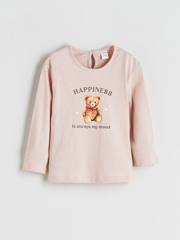 Moudda LC Waikiki - Body en jersey manches longues Fille Rose terne - Tunisie 1