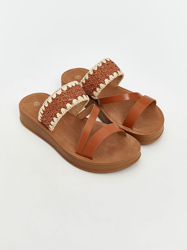 Moudda LC Waikiki - Pantoufles Femme Tabac - Tunisie 1