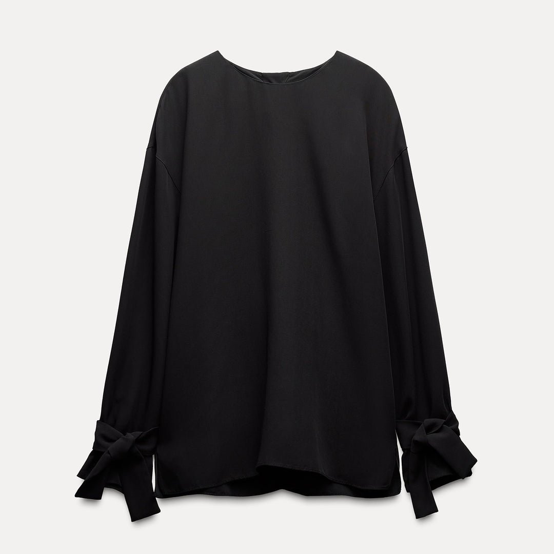 Moudda ZARA - Chemise tencel détail passant poignet et boutons dos - Tunisie 2