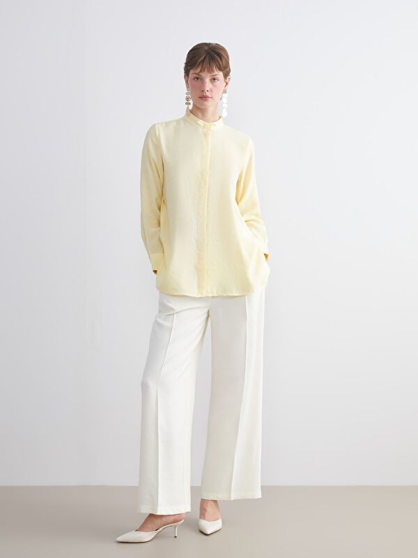 Moudda LC Waikiki - Tunique à manches longues Femme Jaune clair - Tunisie 2