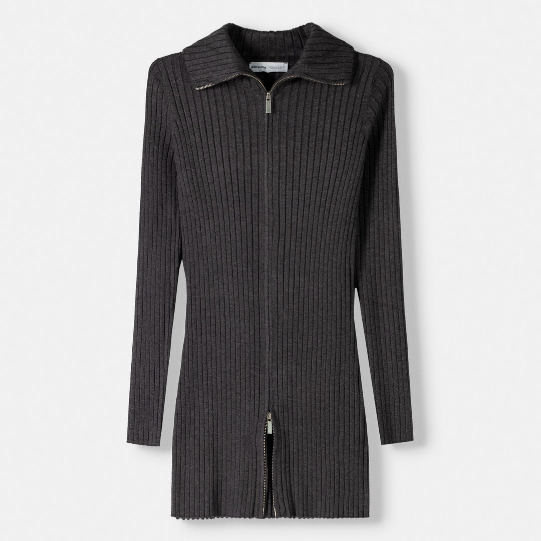 Moudda BERSHKA - Veste longue col haut fermeture éclair - Tunisie 1