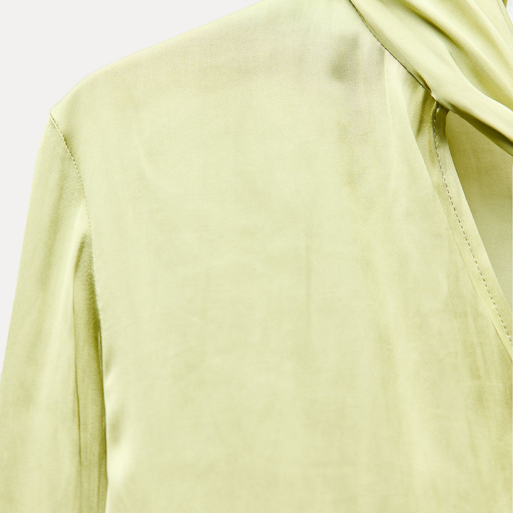 Moudda ZARA - Blouse Manches Longues Volumineuses à Nœud - Tunisie 3