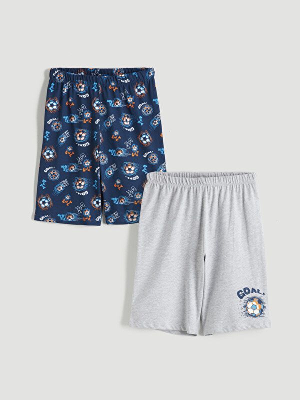 Moudda LC Waikiki - Bas de pyjama en jersey pour Garçon couleur Bleu marine imprimé - Tunisie 1