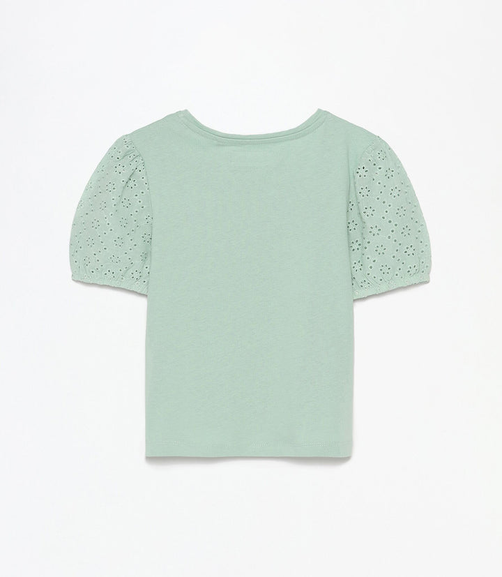 Moudda Lefties - T-Shirt Broderie Suisse - Février Fille - Tunisie 3