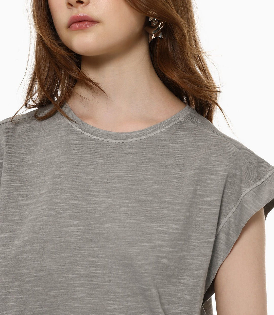 Moudda Lefties - T-Shirt Slub - Acid Wash Uni Fille D4 - Tunisie 3