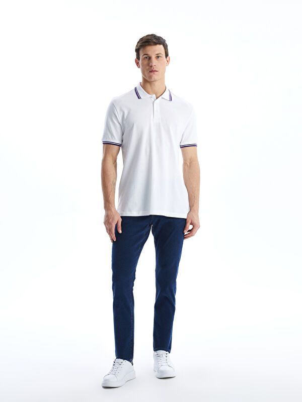 Moudda LC Waikiki - T-shirt col polo basique manches courtes en jersey - Tunisie 2