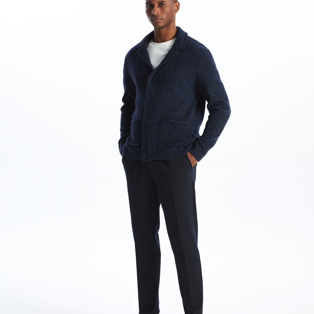 Moudda LC Waikiki - Cardigan en tricot Homme Mélange de la marine - Tunisie 3