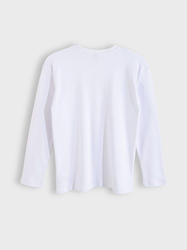 Moudda LC Waikiki - Body basique en jersey manches longues Garçon Buxe blanc - Tunisie 2