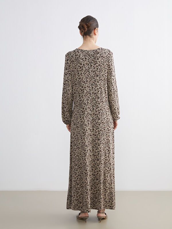 Moudda LC Waikiki - Robe en jersey cv à manches longues pour Femmes - Tunisie 4