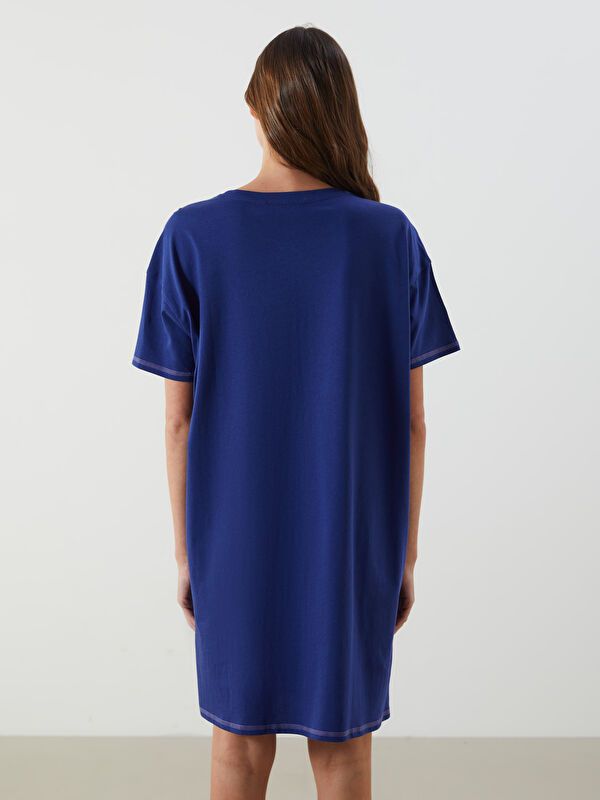 Moudda LC Waikiki - Chemise de nuit Femme Bleu marine claire - Tunisie 4