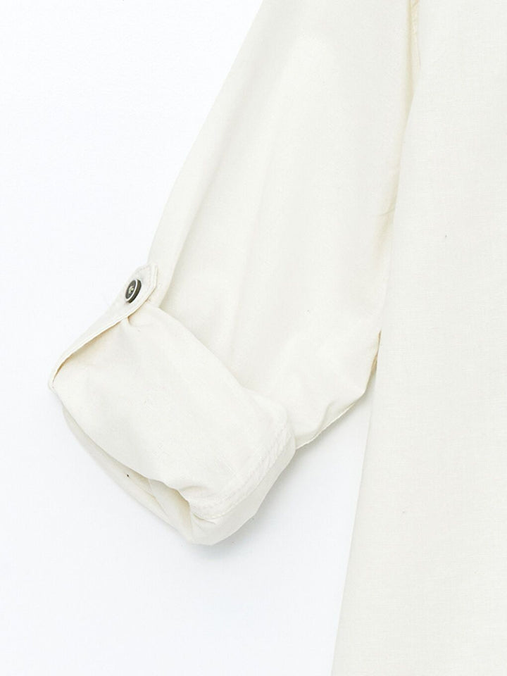 Moudda LC Waikiki - Chemise tissée manches longues Garçon Ecru - Tunisie 3