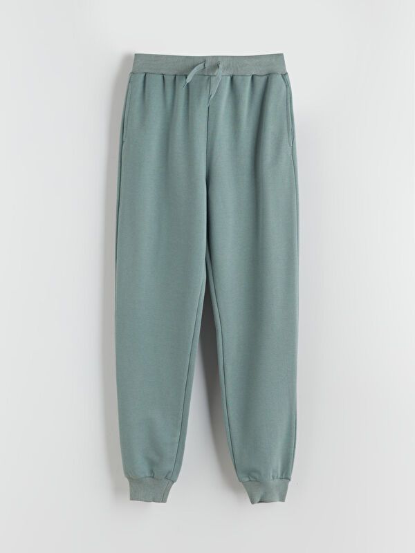 Moudda LC Waikiki - Bas jogging jersey basique Fille Vert terne - Tunisie 1