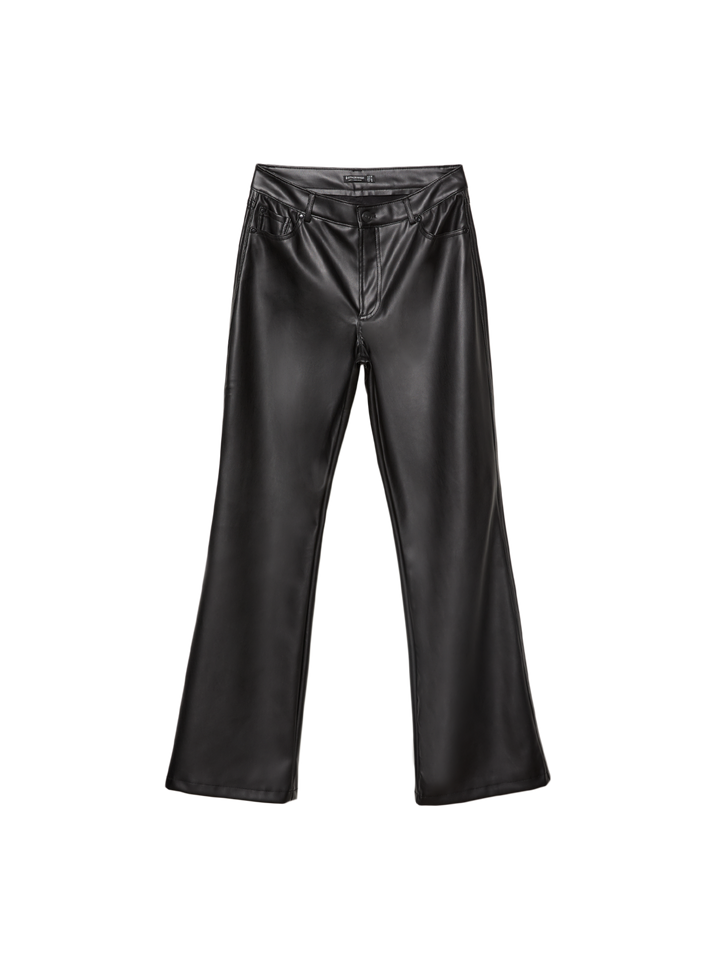 Moudda STRADIVARIUS - Jean D74 Flare Stretch en Simili Cuir - Tunisie 1