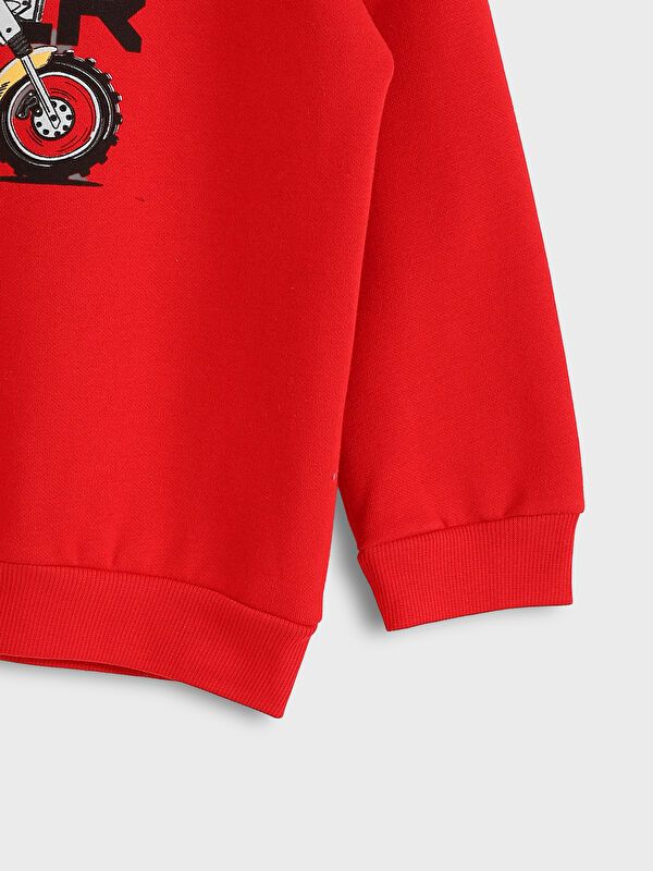 Moudda LC Waikiki - Sweatshirt en jersey Garçon Rouge vif - Tunisie 3