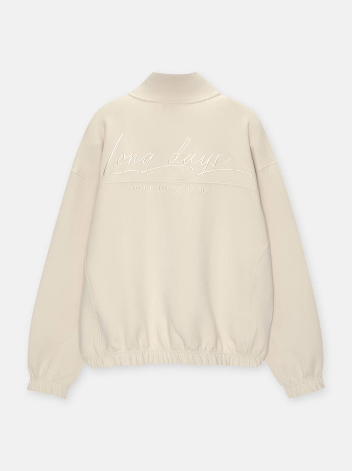 Moudda PULL & BEAR - Sweat Interlock Demi-Fermeture Brodé Black Winter - Tunisie 4