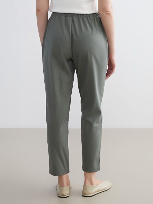 Moudda LC Waikiki - Pantalon tissé moyen Femme Kaki - Tunisie 4