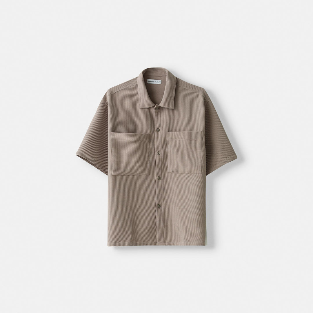 Moudda BERSHKA - Chemise manches courtes boxy plissée - Tunisie 1