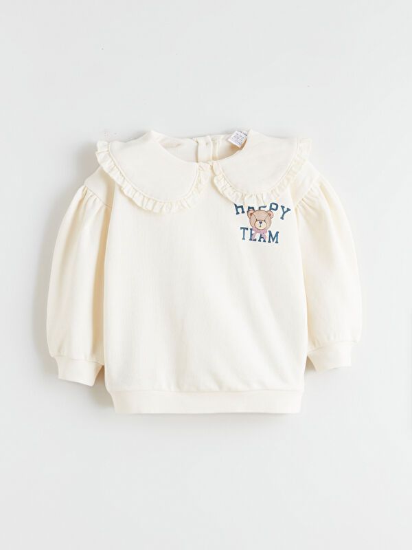 Moudda LC Waikiki - Ensemble en jersey couleur Crème pour filles - Tunisie 2