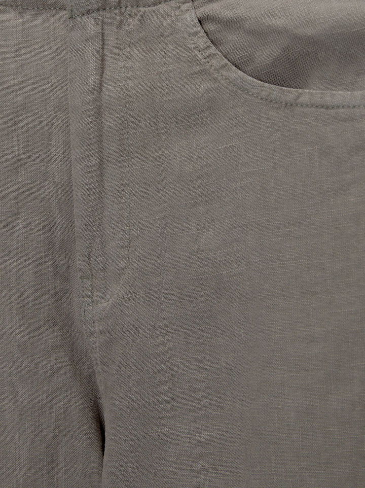 Moudda PULL & BEAR - Pantalon Cinq Poches Détail Désfilé Lin - Tunisie 4