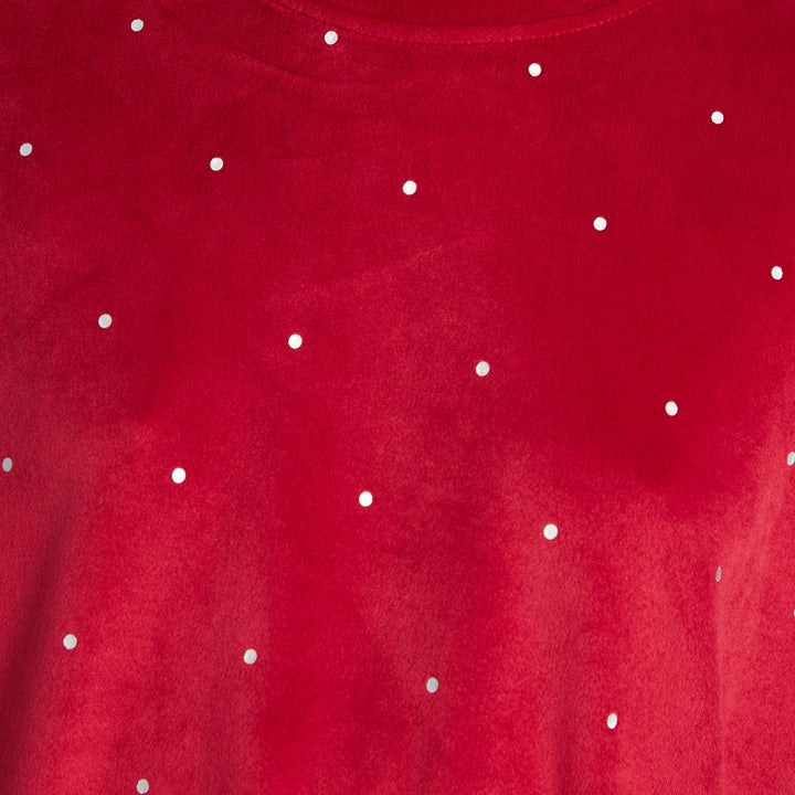 Moudda LC Waikiki - Pyjama en jersey manches longues épais Femme Rouge - Tunisie 3