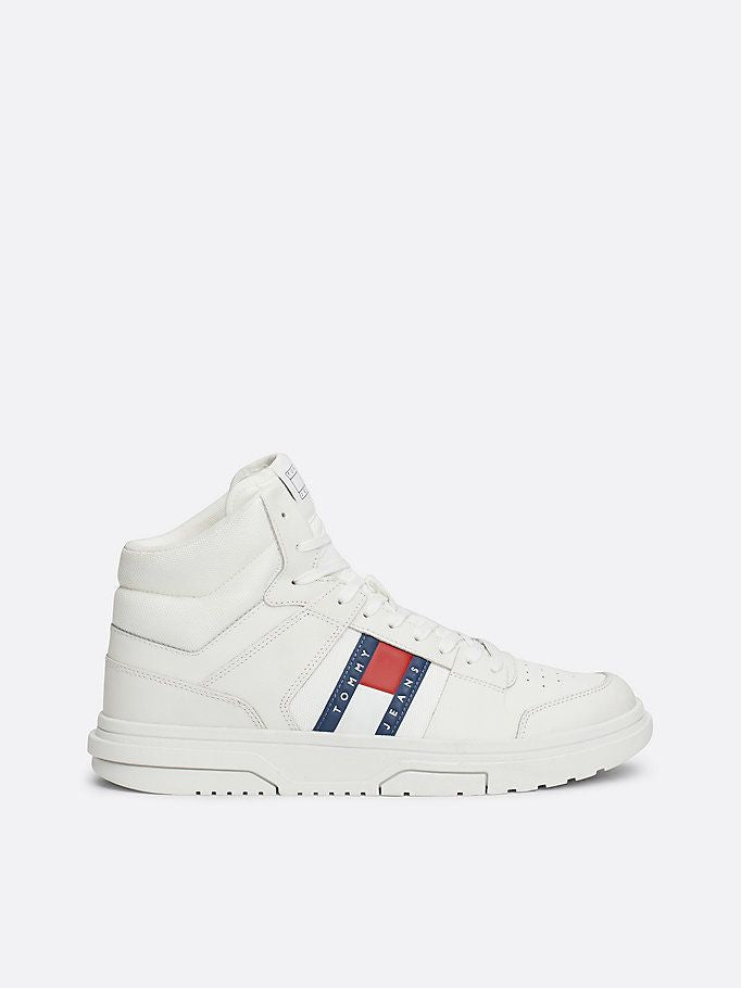 Moudda Tommy Hilfiger - Baskets Mi Montantes The Brooklyn En Cuir  - Tunisie 1