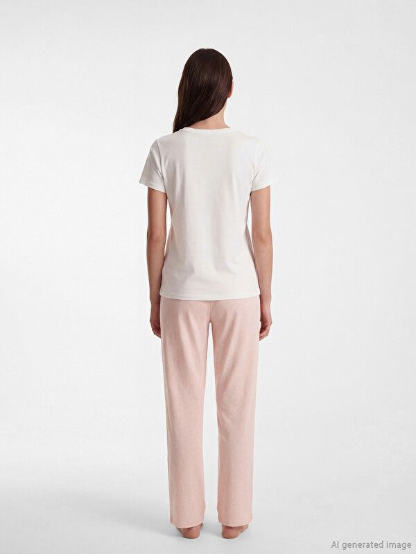 Moudda LC Waikiki - Pyjama maternité pour Femme couleur Rose imprimé - Tunisie 4
