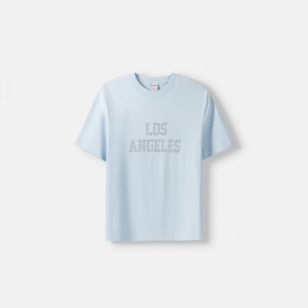 Moudda BERSHKA - T-shirt manches courtes strass ours anges - Tunisie 1