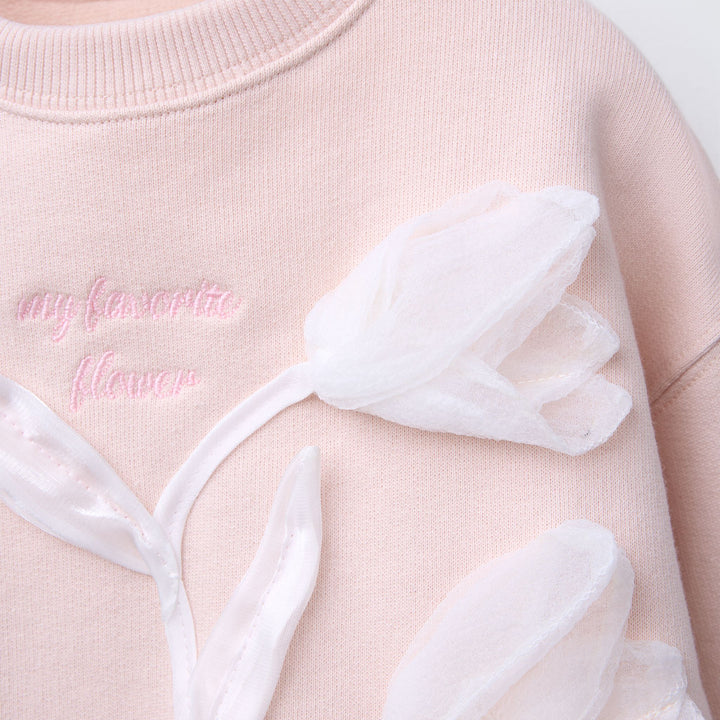 Moudda ZARA - Sweat Enfant Rose - Tulipe (Ramadan) - Tunisie 3