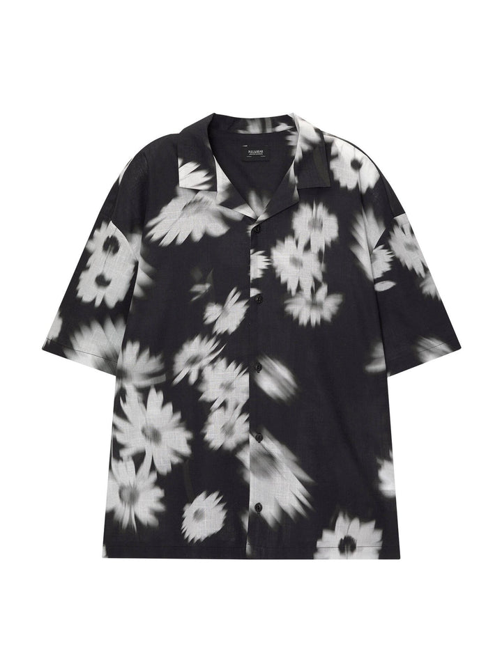 Moudda PULL & BEAR - Chemise Demi-Manches Imprimé Blur Leafs - Tunisie 2