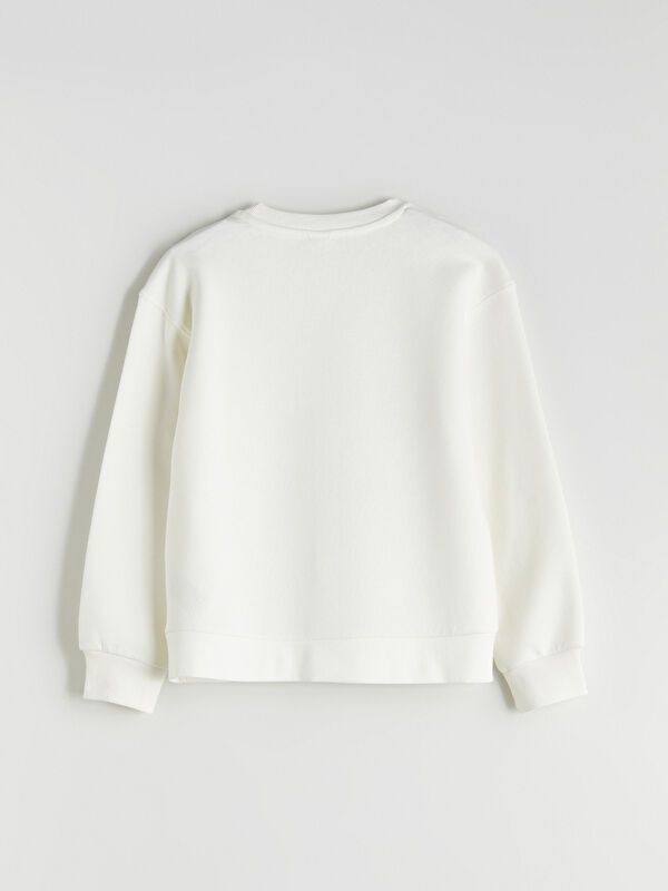 Moudda LC Waikiki - Sweatshirt en jersey Fille Ecru - Tunisie 4