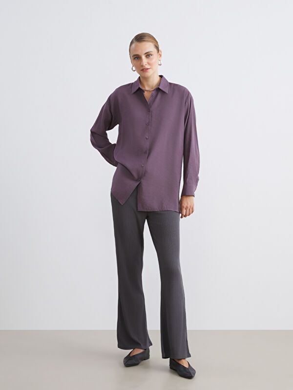 Moudda LC Waikiki - Pantalon tissé fin Femme Brun - Tunisie 1