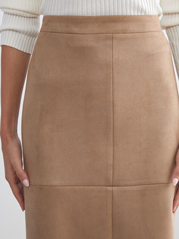 Moudda LC Waikiki - Jupe tissée Femme Brun clair - Tunisie 3