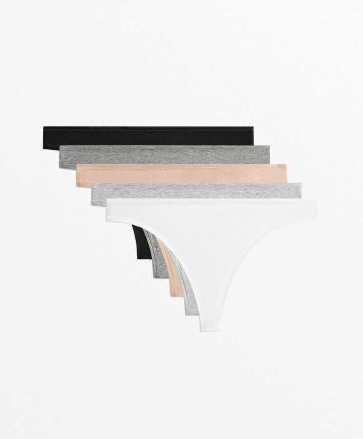 Moudda Oysho - Pack 5 Culottes Coton - Neutres - Tunisie 1