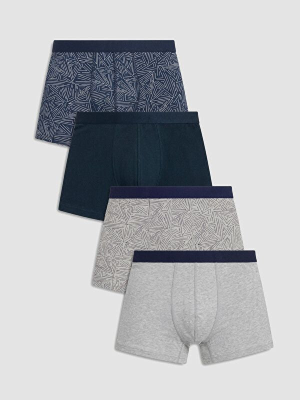 Moudda LC Waikiki - Boxer pour Homme couleur Bleu marine imprimé - Tunisie 1