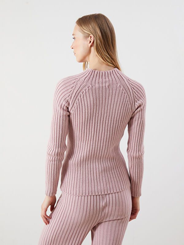 Moudda LC Waikiki - Pull tricot épais Femme Rose clair - Tunisie 4