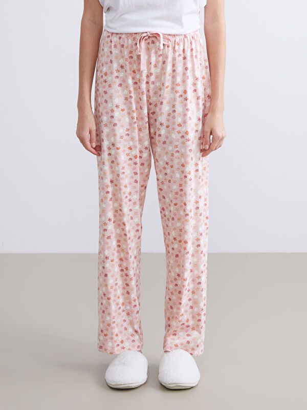 Moudda LC Waikiki - Bas de pyjama en jersey Femme Orange pâle à travers - Tunisie 2