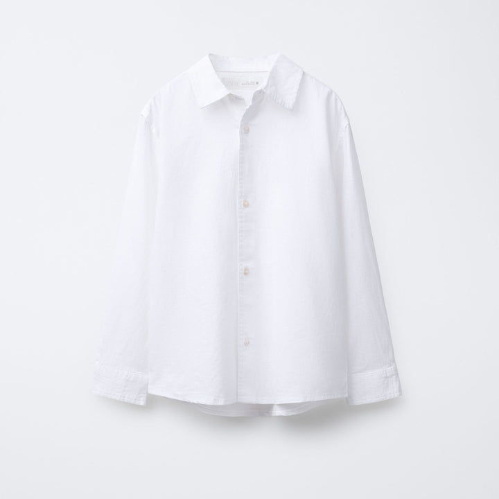 Moudda ZARA - Chemise - Lin/Coton, Col Chemisier & Blanc - Tunisie 1