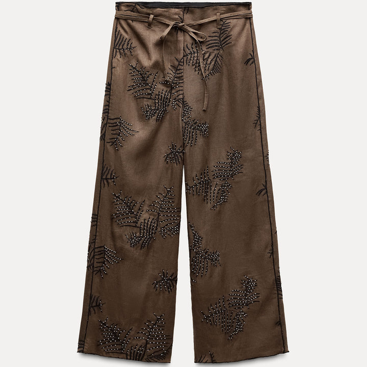 Moudda ZARA - Combinaison 503 pantalon jambe large fantaisie brodé - Tunisie 2