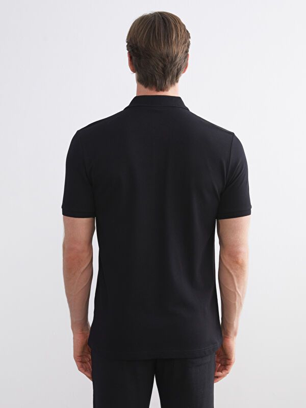 Moudda LC Waikiki - T-shirt col polo basique manches courtes en jersey - Tunisie 4