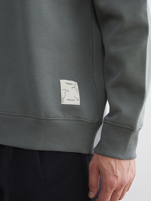 Moudda LC Waikiki - Sweatshirt en jersey Homme Vert terne - Tunisie 3