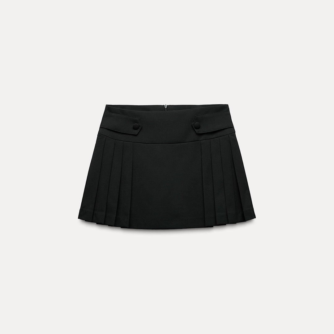 Moudda ZARA - Short-jupe plissé détail bouton taille - Tunisie 2