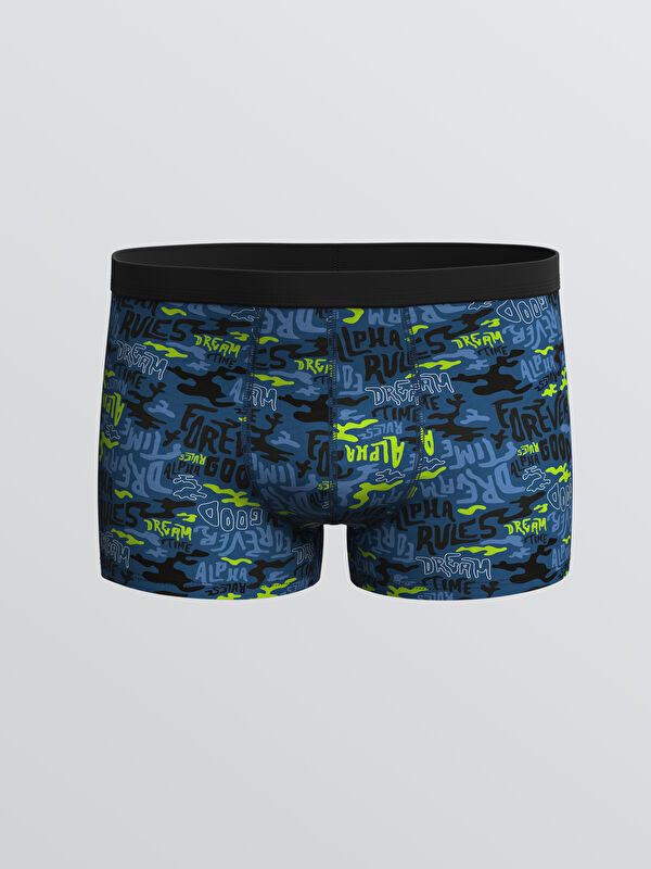 Moudda LC Waikiki - Boxer Homme Impression bleu foncé - Tunisie 3