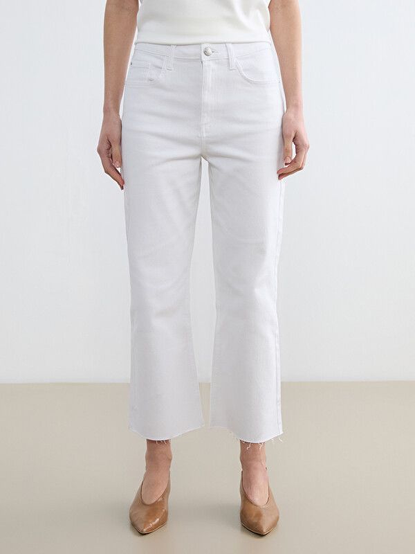 Moudda LC Waikiki - Pantalon en jean pour Femme couleur Rodeo blanc - Tunisie 2